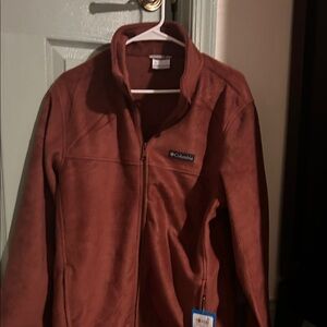 Columbia Brick Red Fleece Jacket